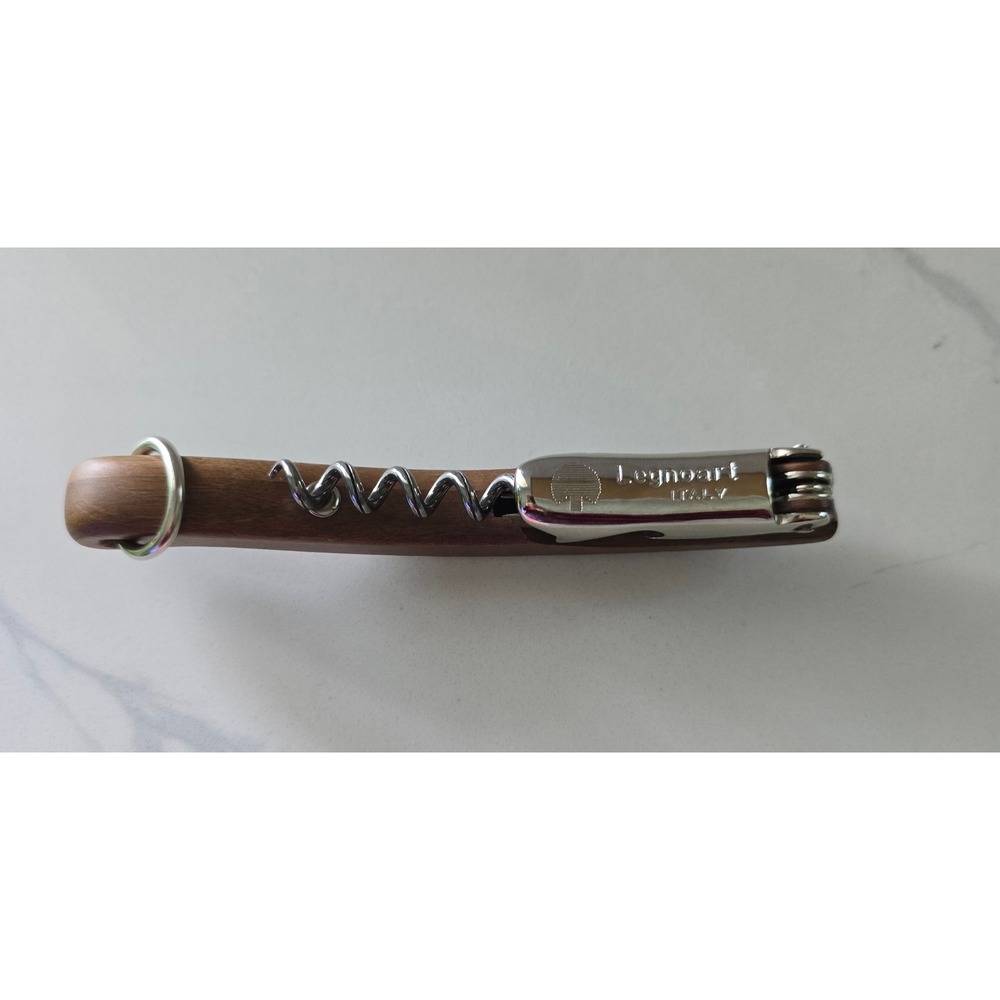 Legnoart Italy Wood‎ Handle Sommelier Corkscrew Wine Opener with Foil Cutter